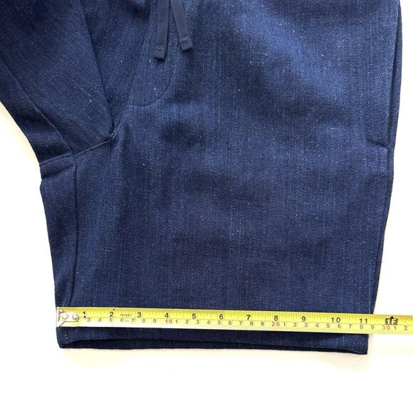 NWT Patagonia Men Handwoven Fabric Organic Cotton Volley Shorts Denim Blue - Picture 9 of 11